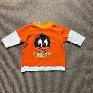 Vintage Looney Tunes Baby Daffy Duck Shirt Size 0/6 months